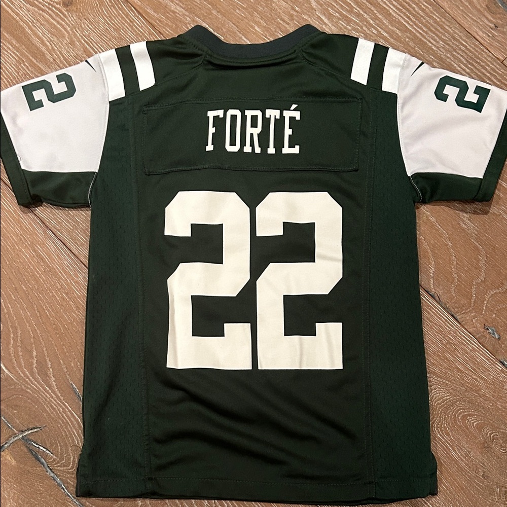 NY Jets Matt Forte Green and White Football Jersey